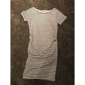 Pinkblush stripped maternity dress